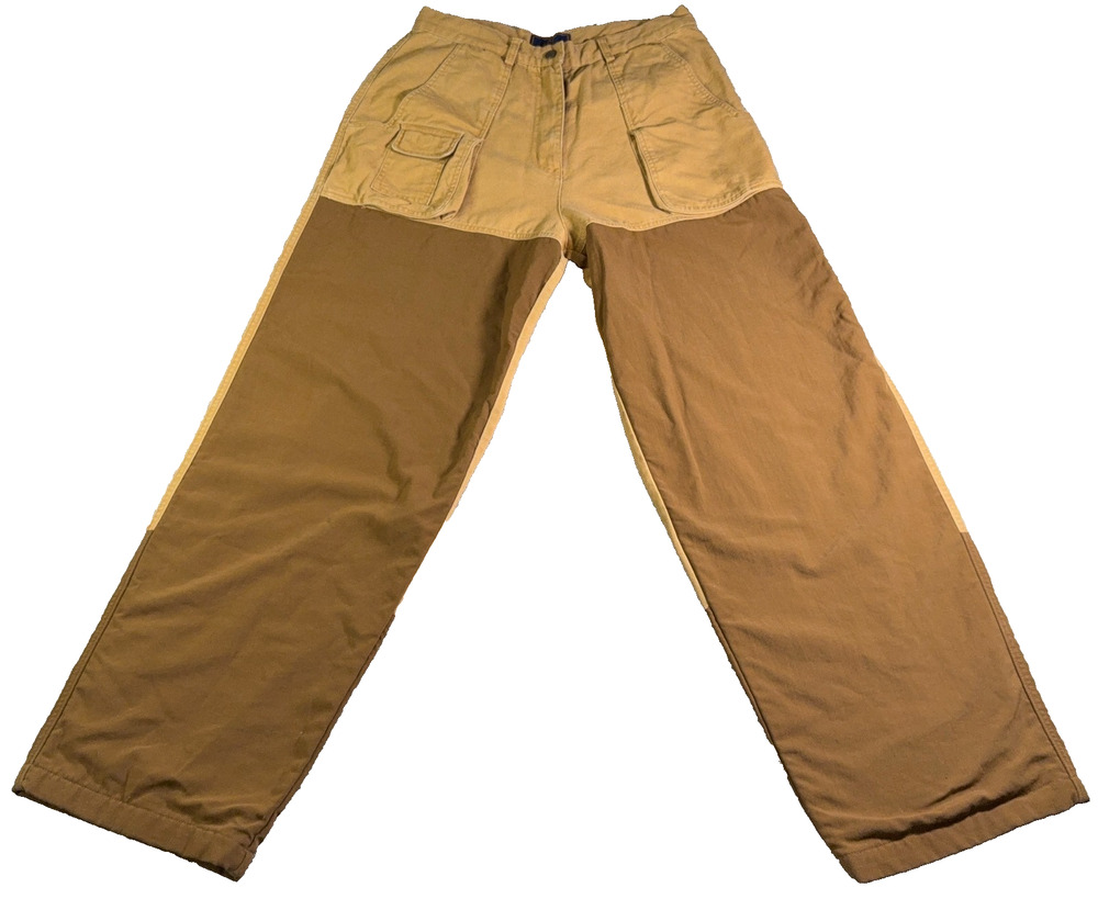 Beretta Women’s Hunting Field Pants Size 14 Tan Brown Canvas Cargo Upland Outdoo